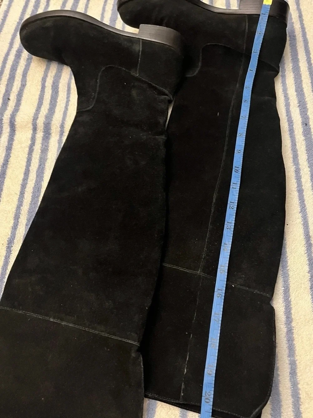 Lauren Ralph Lauren Black Over-the-Knee Suede Boots